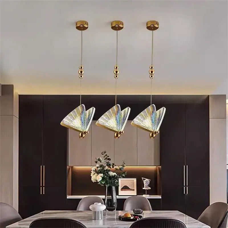 LED Butterfly Pendant Light