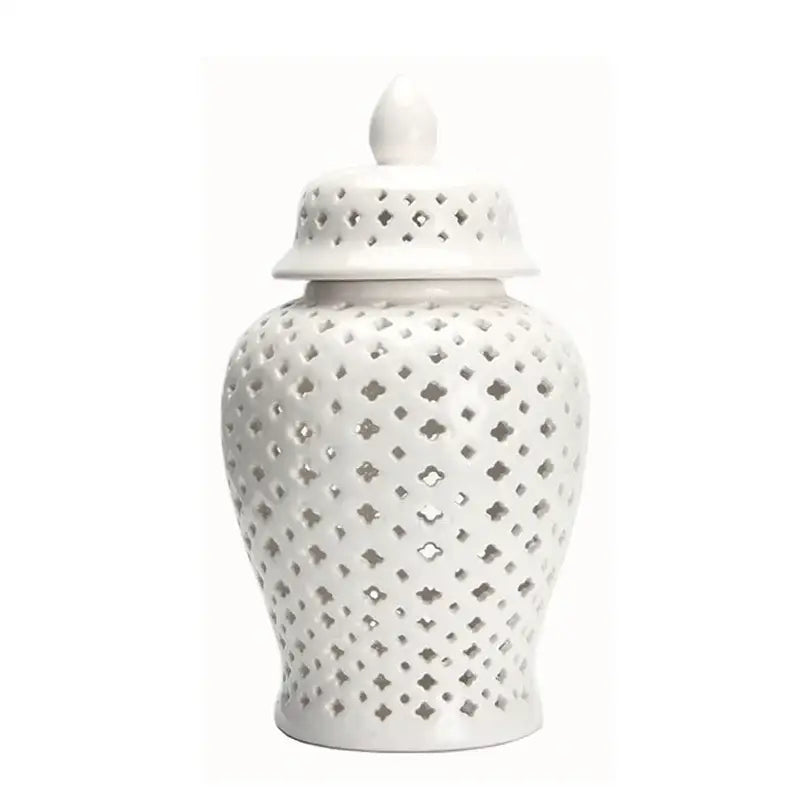 Gold Ceramic Ginger Jar