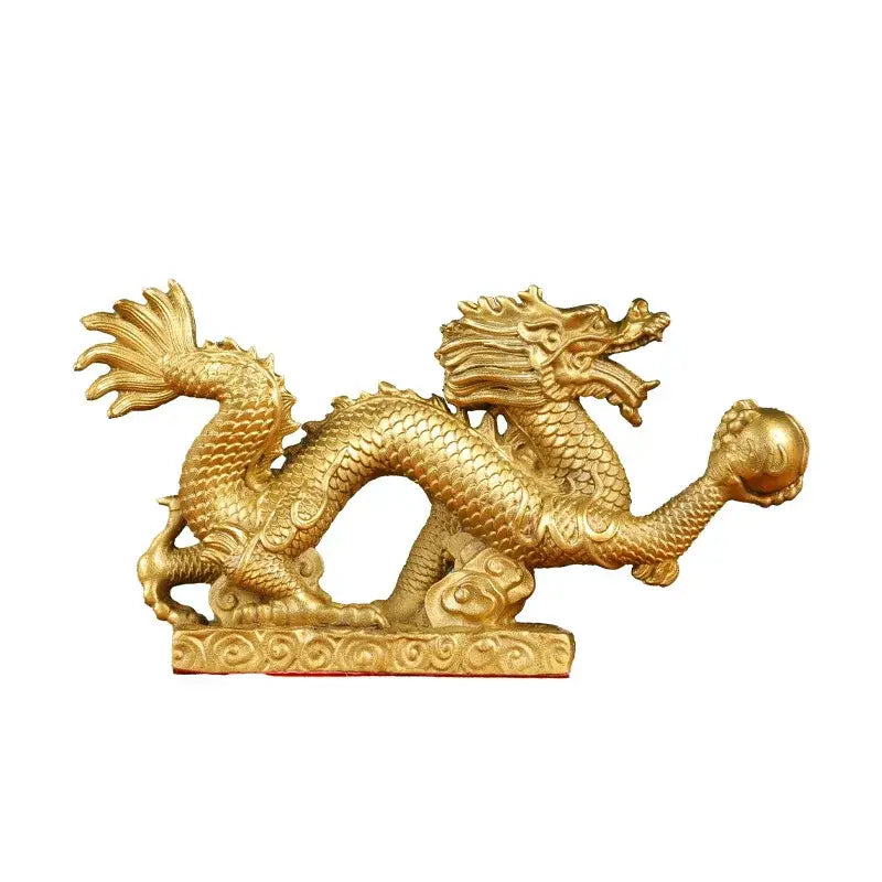 Copper Dragon Phoenix Ornaments