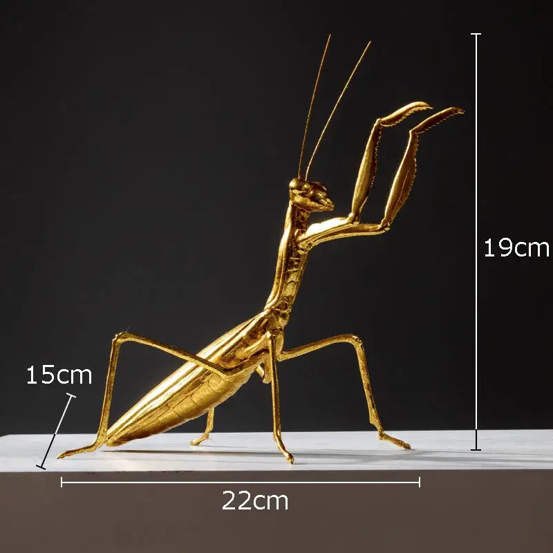 Golden Honeybee Metal Statue