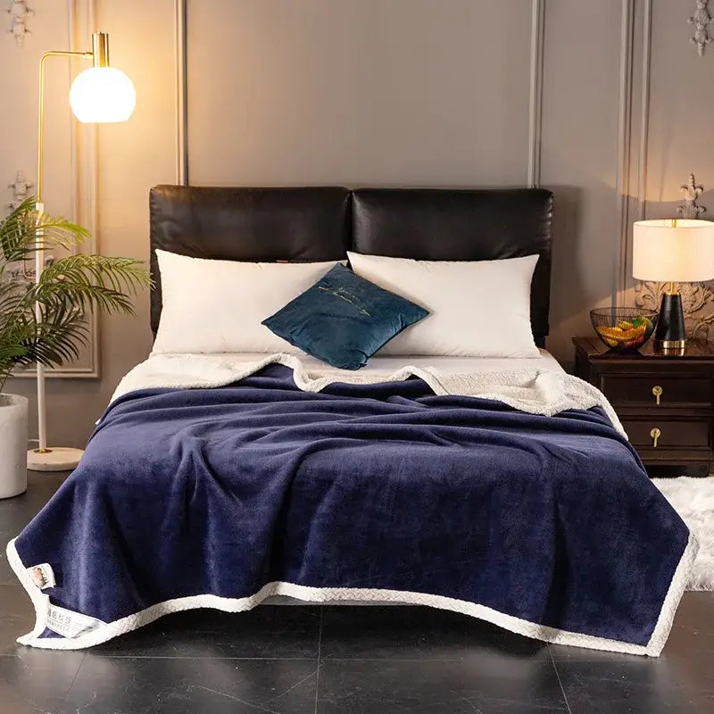 White Velvet Sofa Blanket