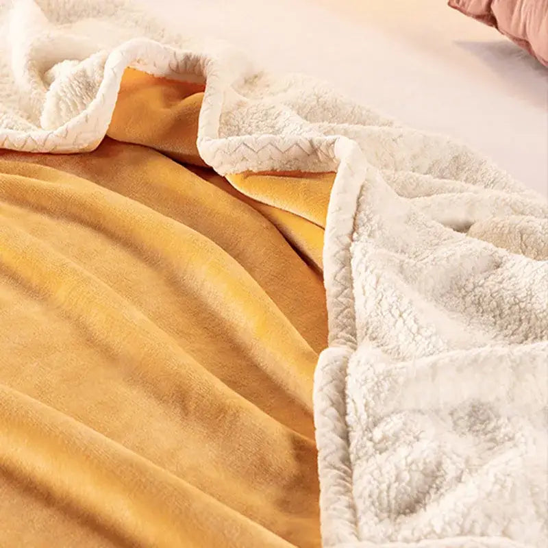White Velvet Sofa Blanket