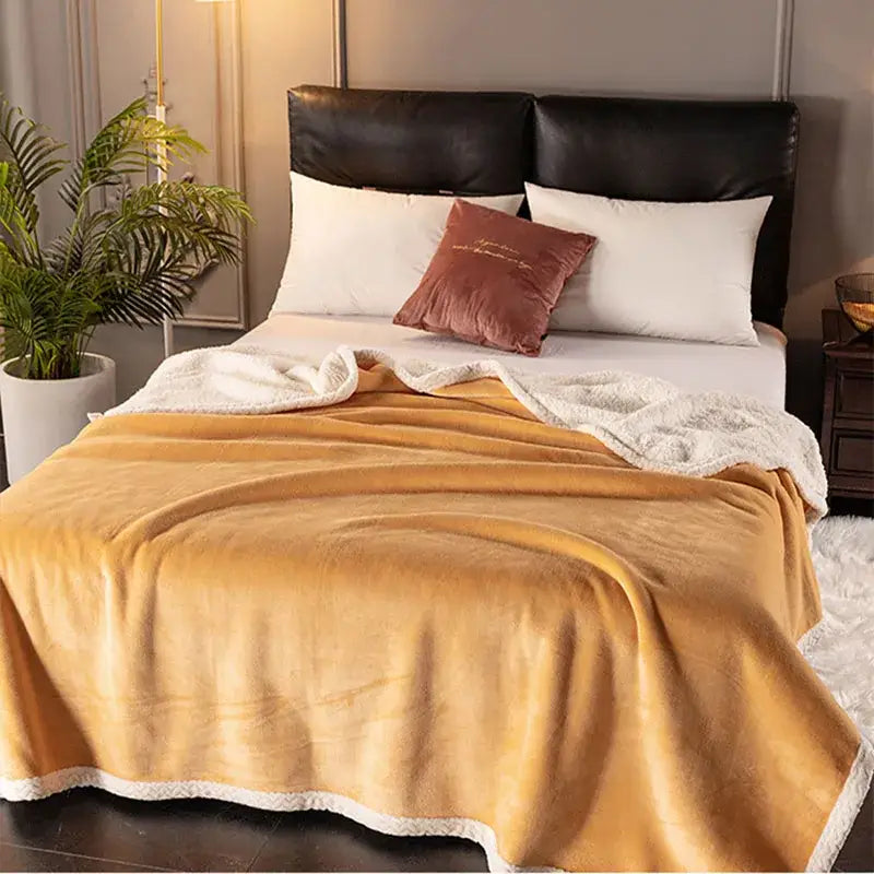 White Velvet Sofa Blanket