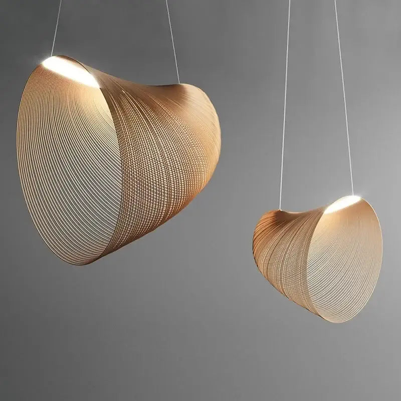 Bamboo Mesh Pendant Light