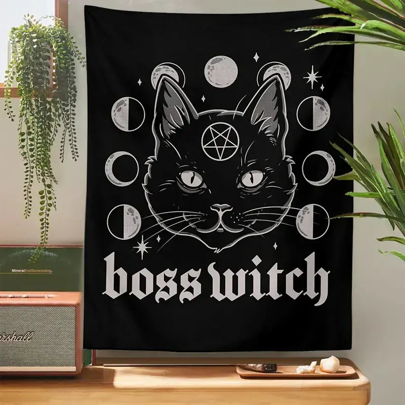 Black Witchcraft Tapestry