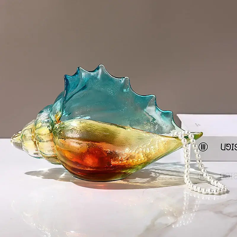 Conch Glass Key Tray