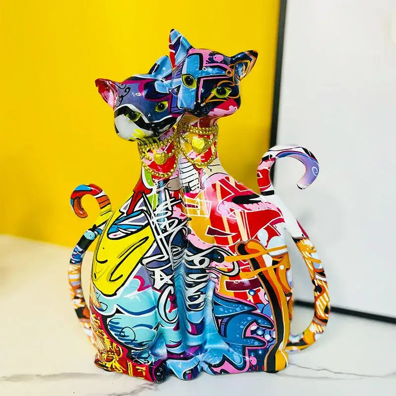 Pop Art Cat Sculpture