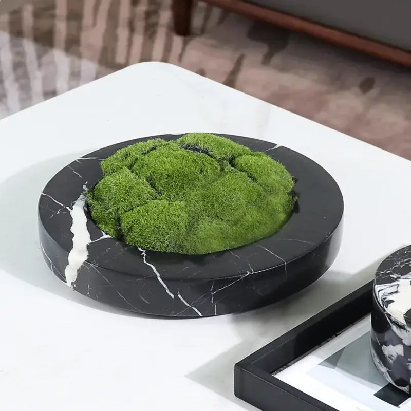 Black White Marble Jar