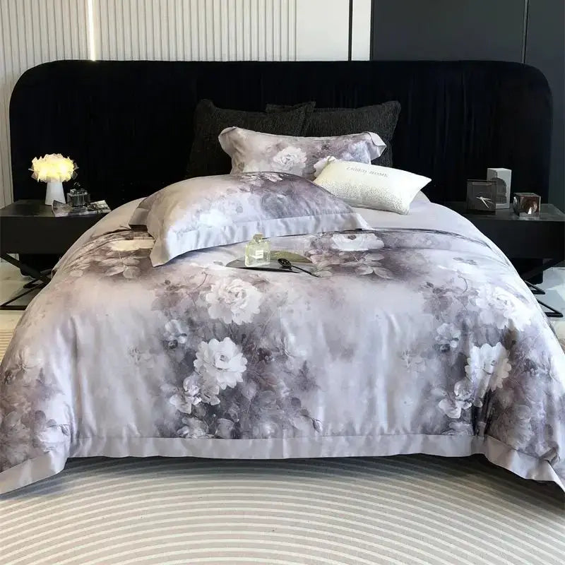 White Ruffled Bedding Set