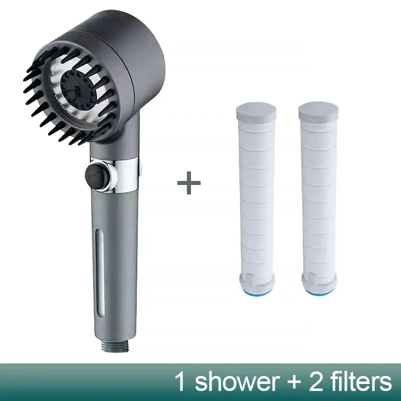 Gray Metallic Handheld Shower