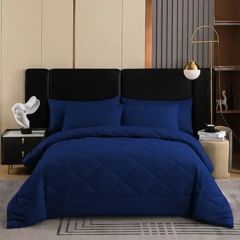 Gray Quilted Quilt Set