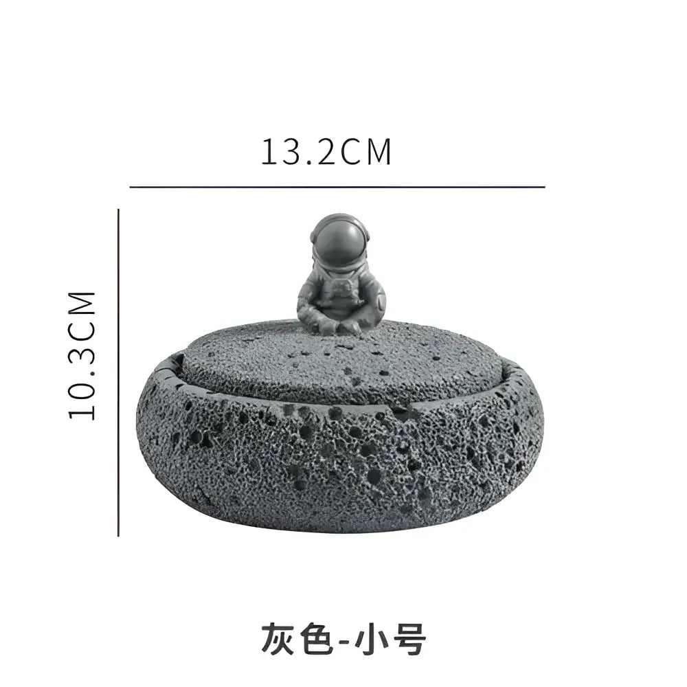 Gray Cement Astronaut Ashtray