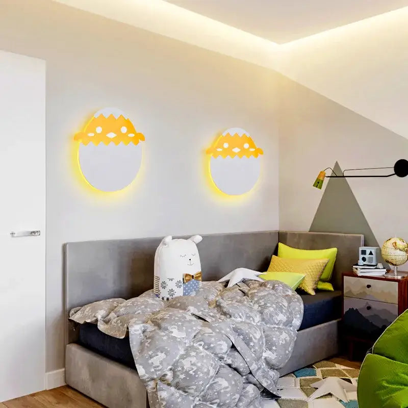 White Dino Egg Wall Light