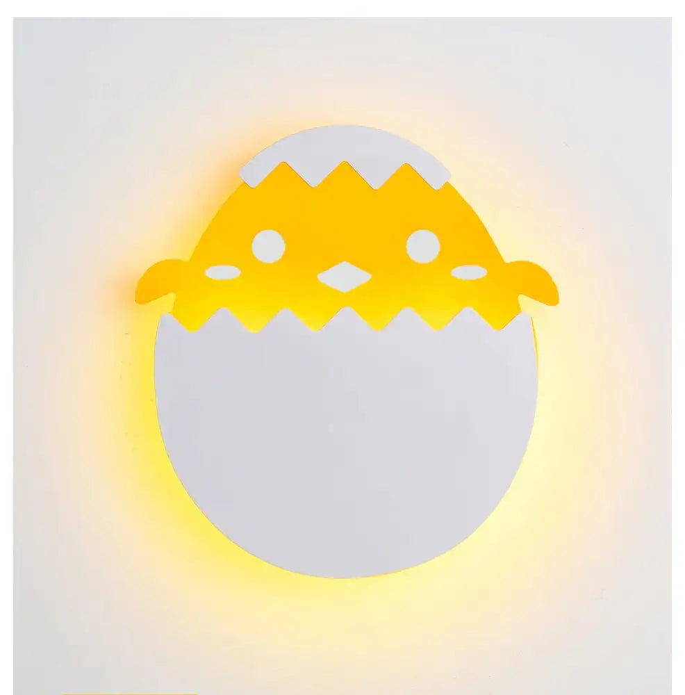 White Dino Egg Wall Light