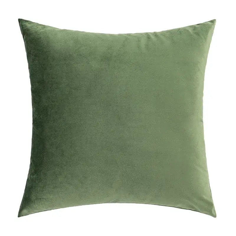 Green Geometric Tufted Cushion