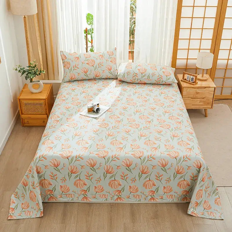 Green Panda Cotton Bedspread