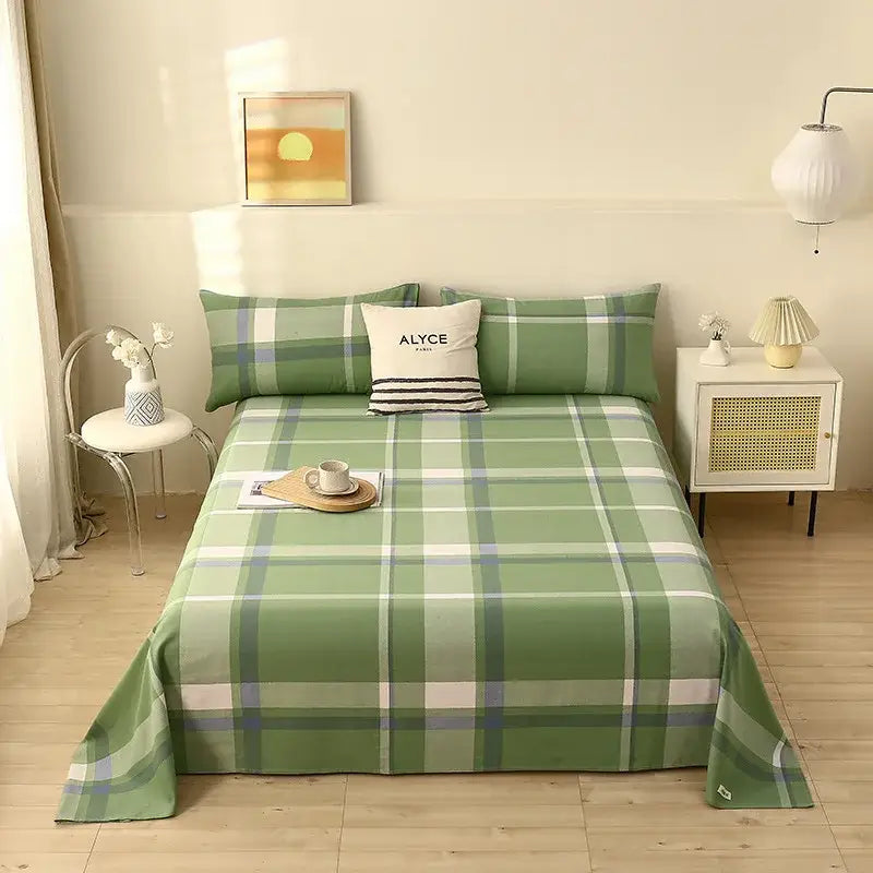 Green Panda Cotton Bedspread