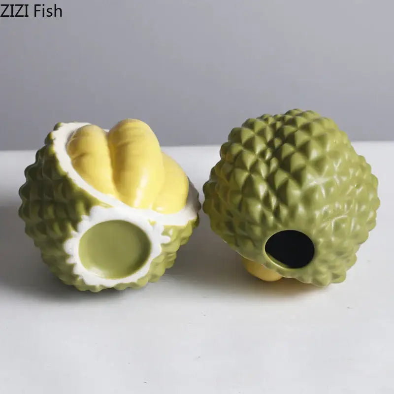 Green Ceramic Durian Vase Set