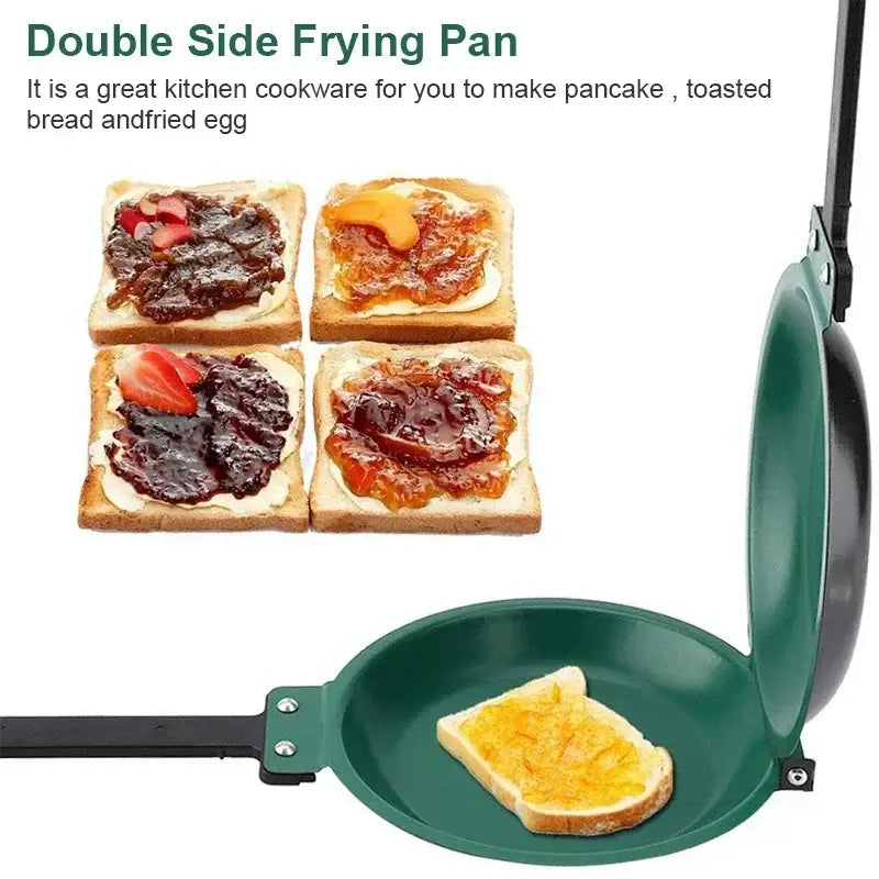 Green Double-Sided Frying Pan