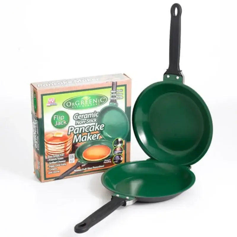 Green Double-Sided Frying Pan