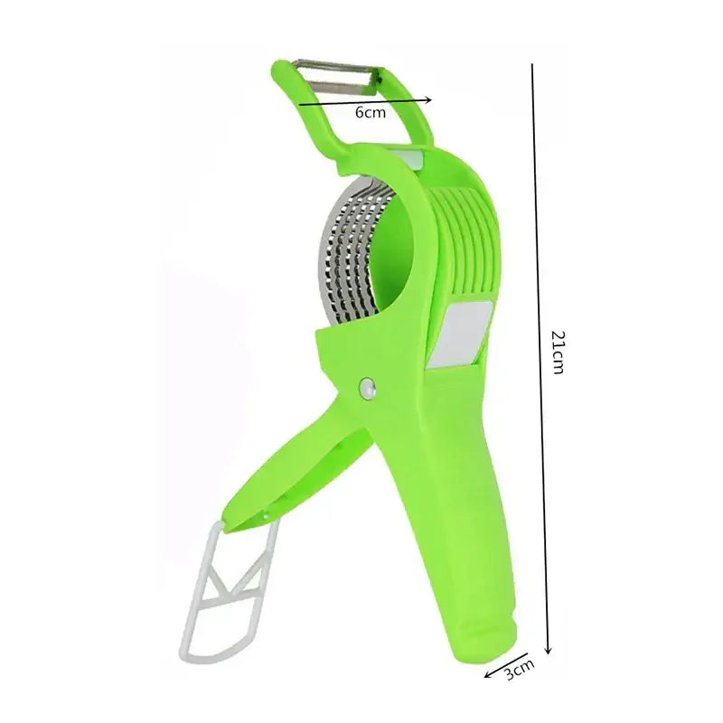 Green Plastic Peeler Slicer