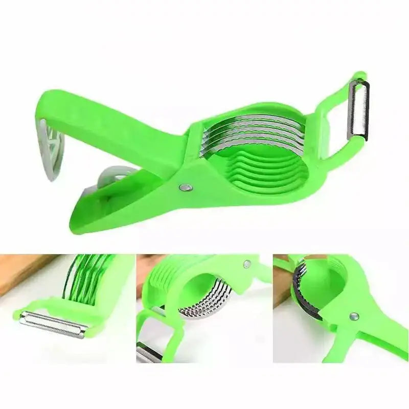 Green Plastic Peeler Slicer