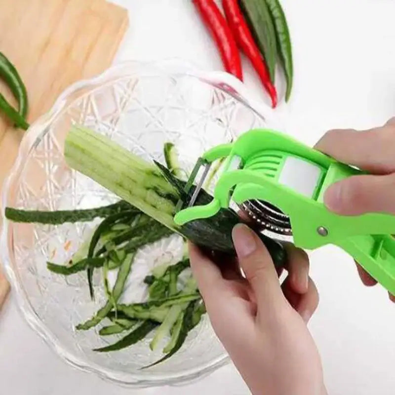 Green Plastic Peeler Slicer