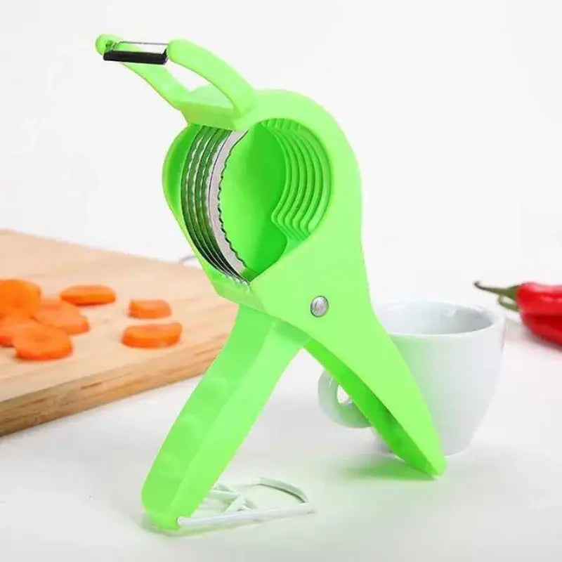 Green Plastic Peeler Slicer