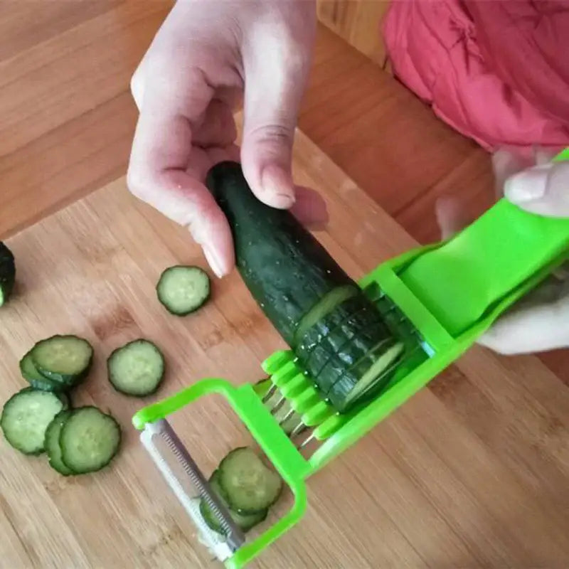 Green Plastic Peeler Slicer