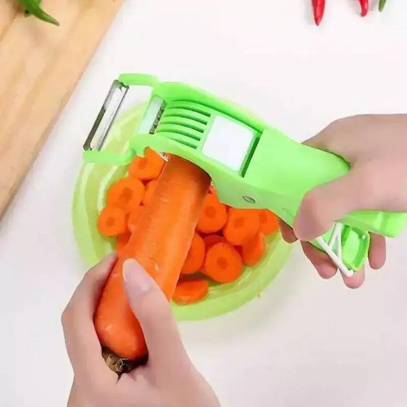 Green Plastic Peeler Slicer