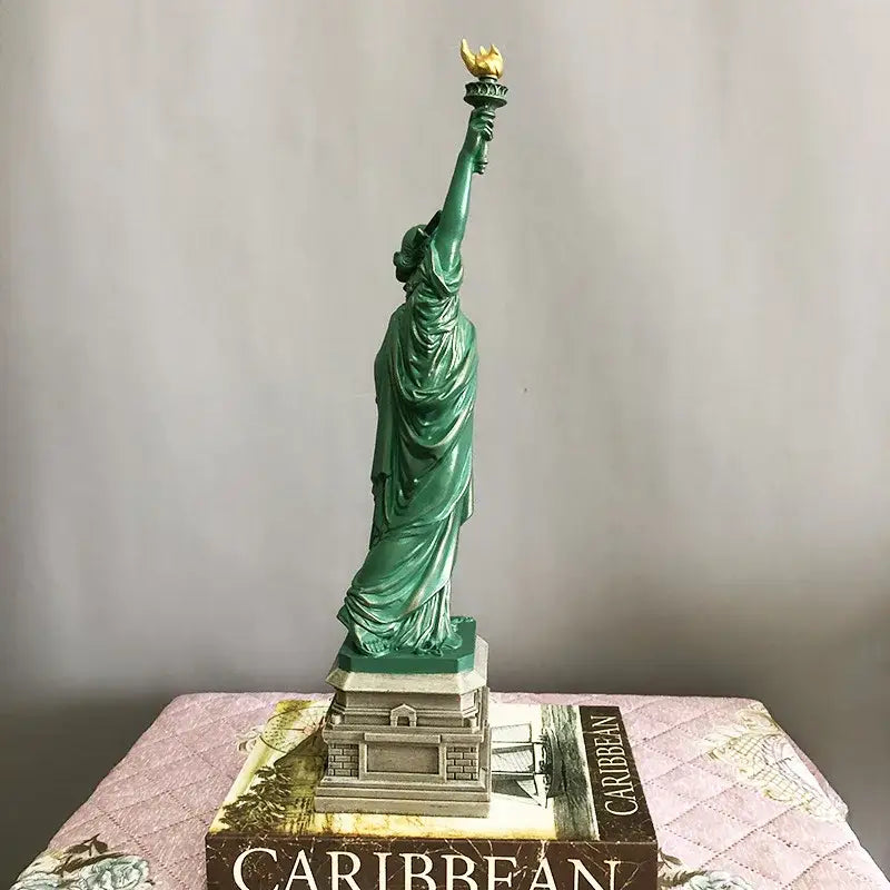 Green Liberty Desk Statue