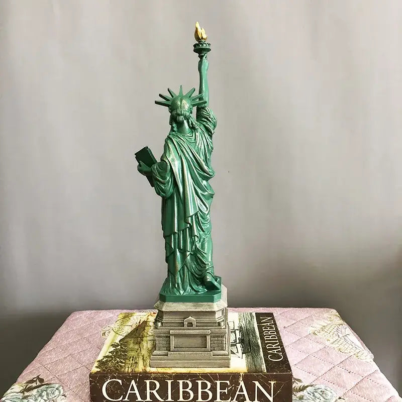 Green Liberty Desk Statue