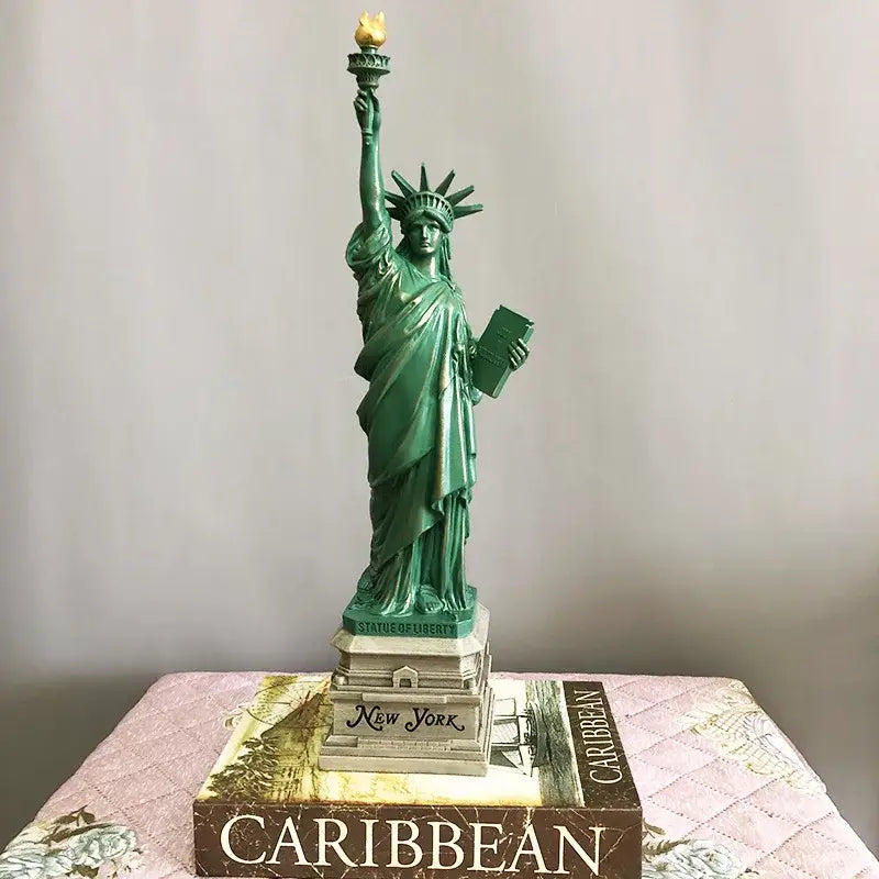 Green Liberty Desk Statue