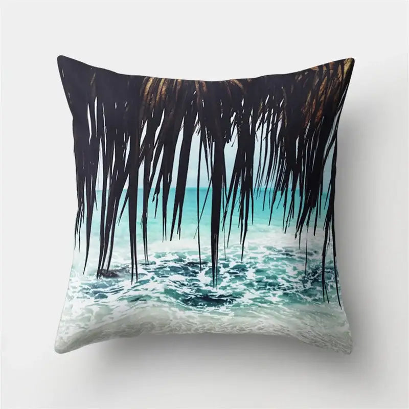 Green Tropical Pillowcase