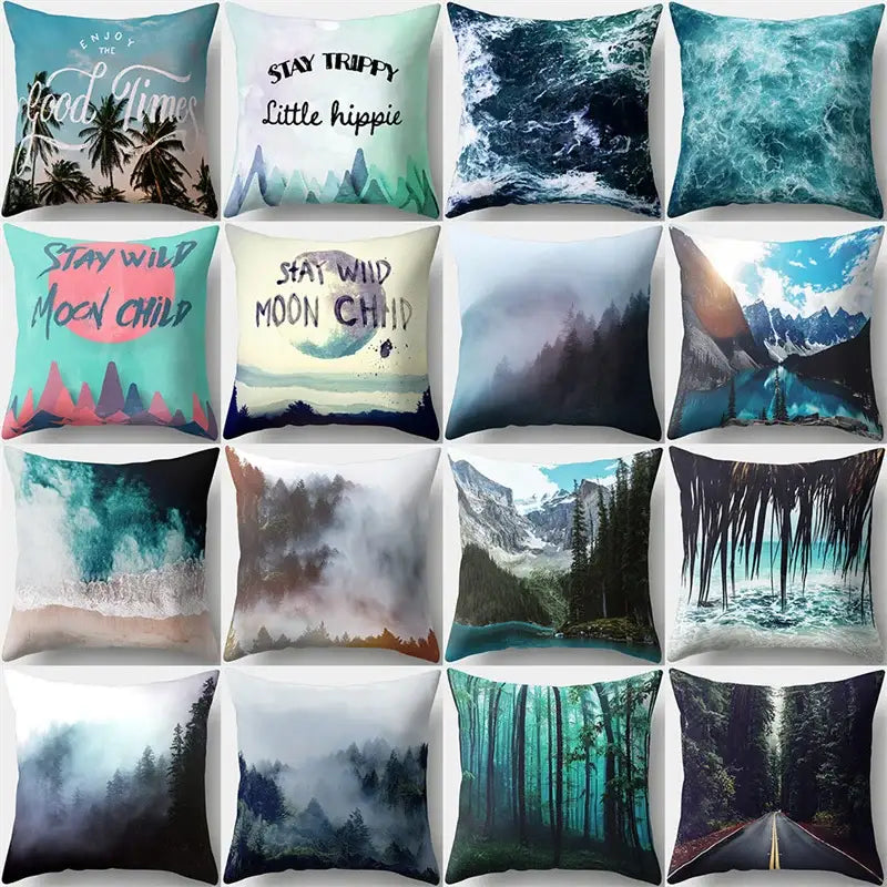 Green Tropical Pillowcase