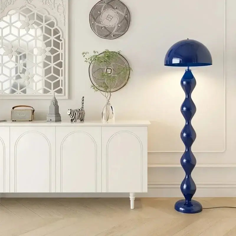 Green Wavy Floor Lamp