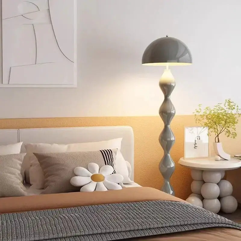 Green Wavy Floor Lamp