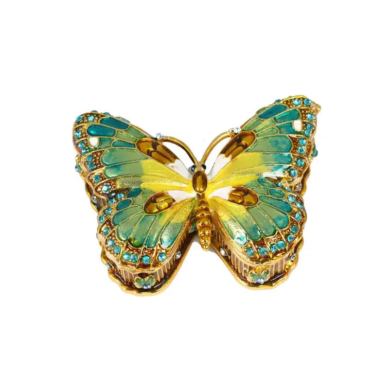 Green Enamel Jewelry Box