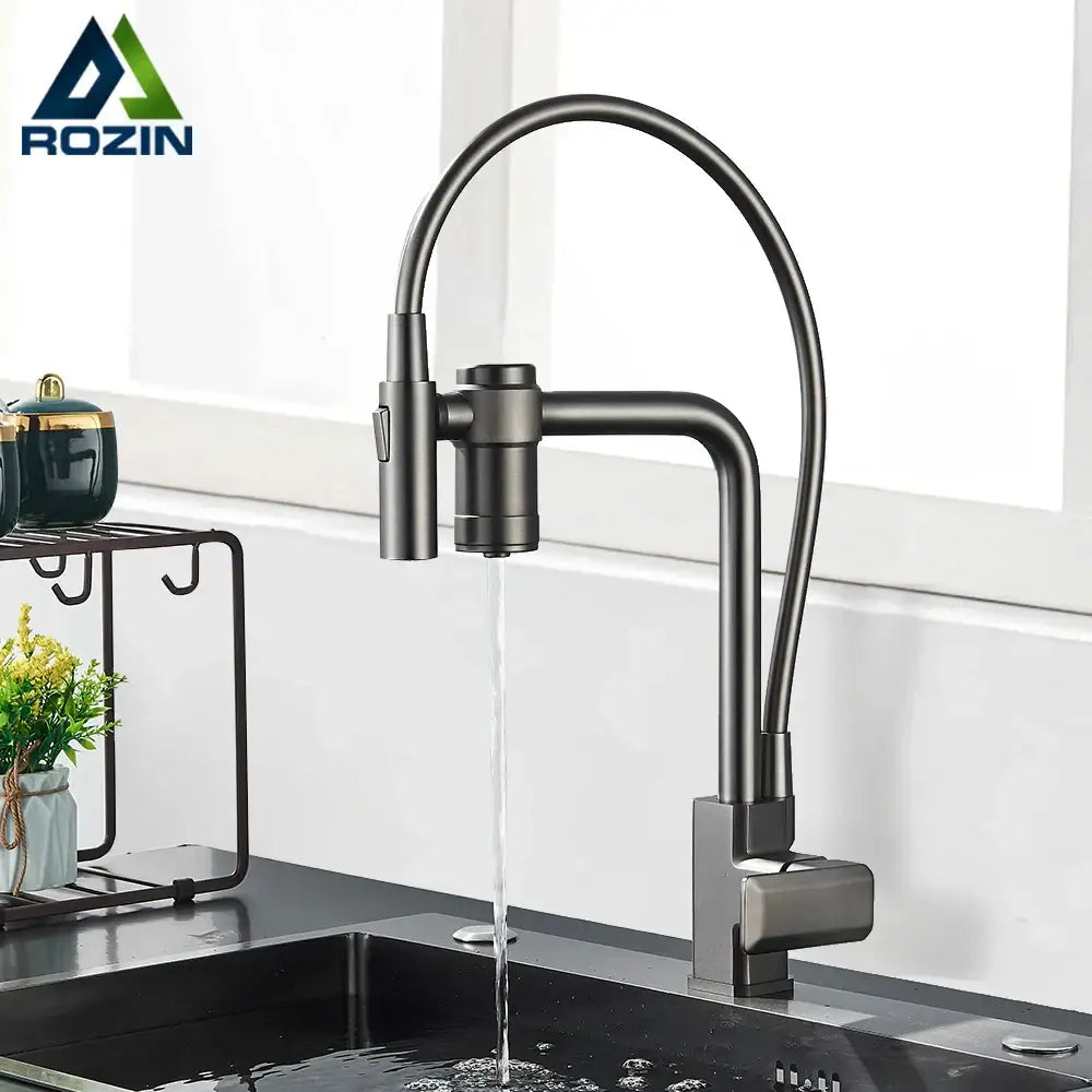 Gun Grey Kitchen Faucet