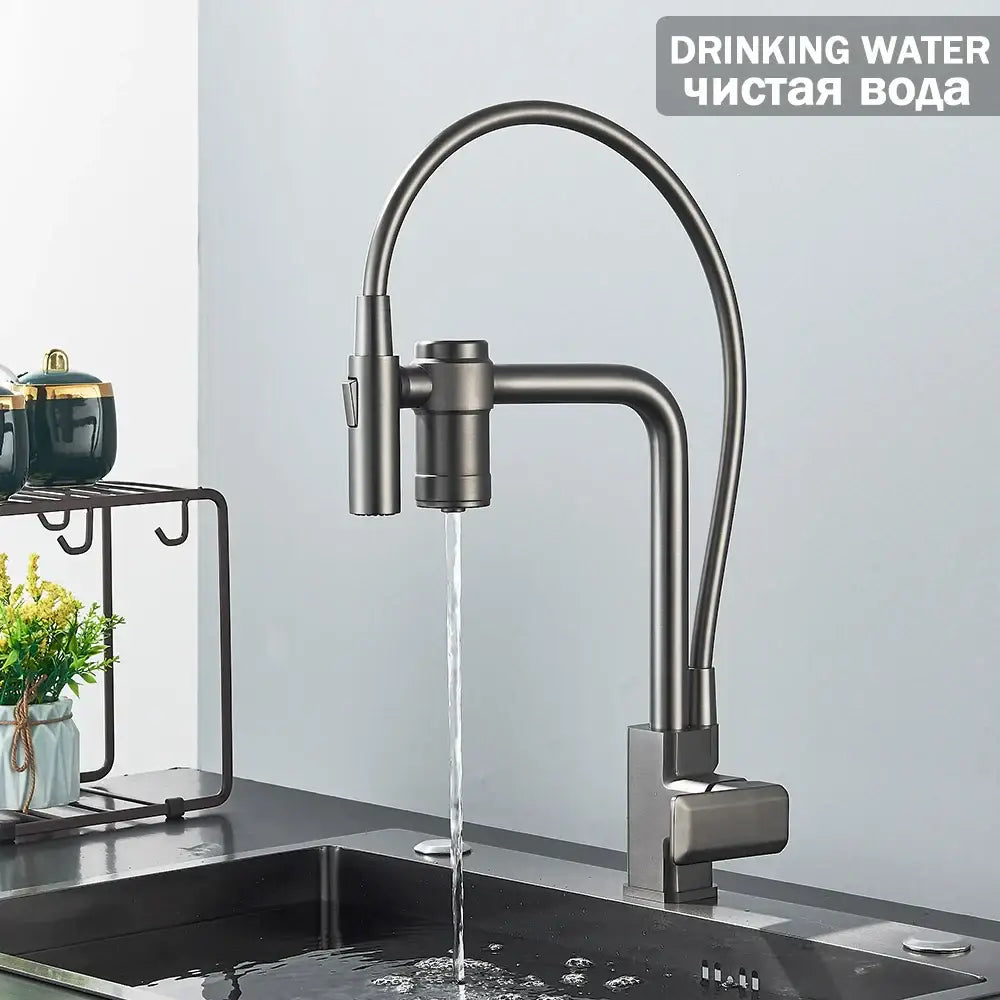 Gun Grey Kitchen Faucet