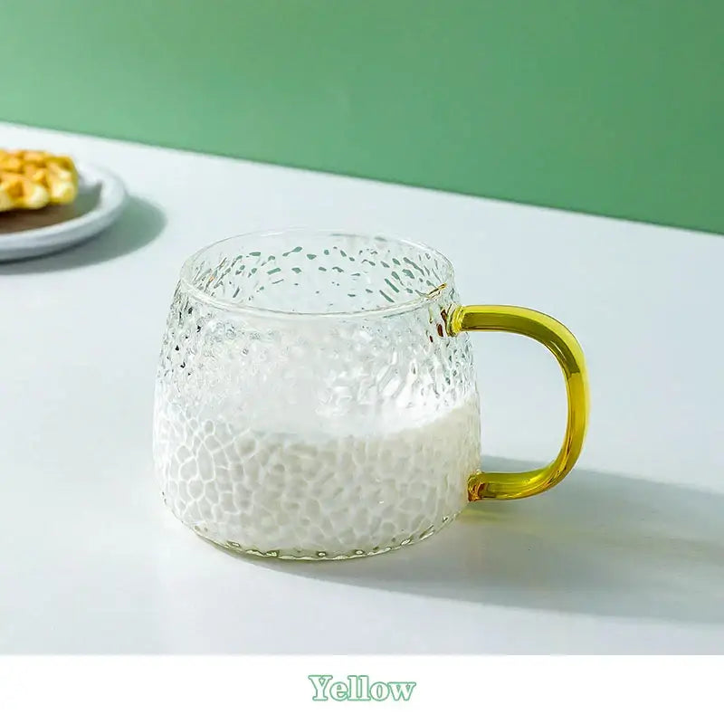 Glass Hammered Mug
