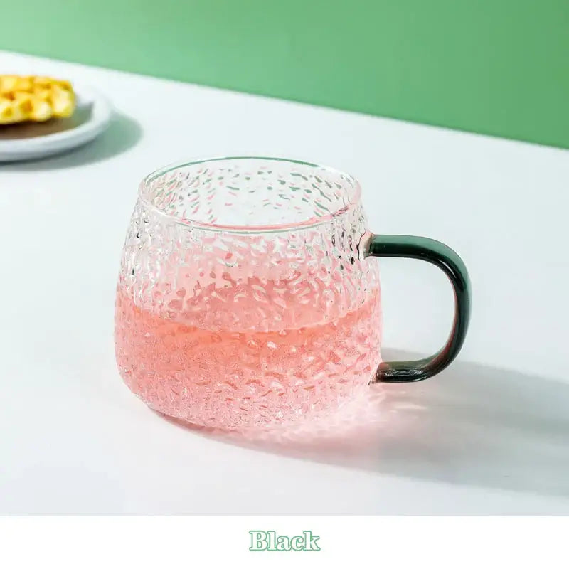 Glass Hammered Mug
