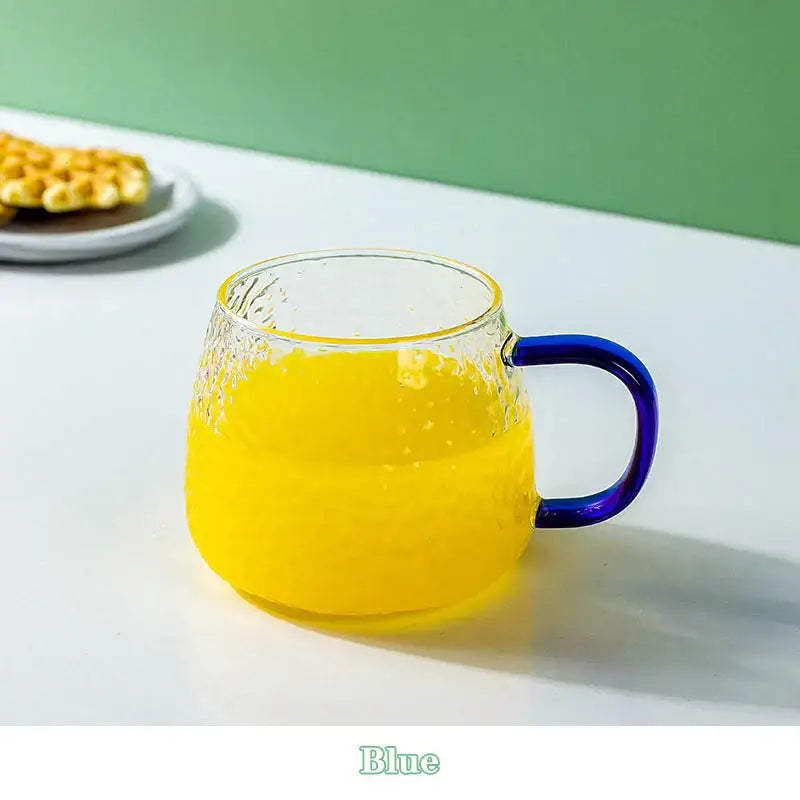 Glass Hammered Mug