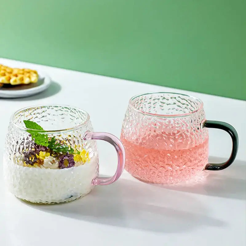 Glass Hammered Mug