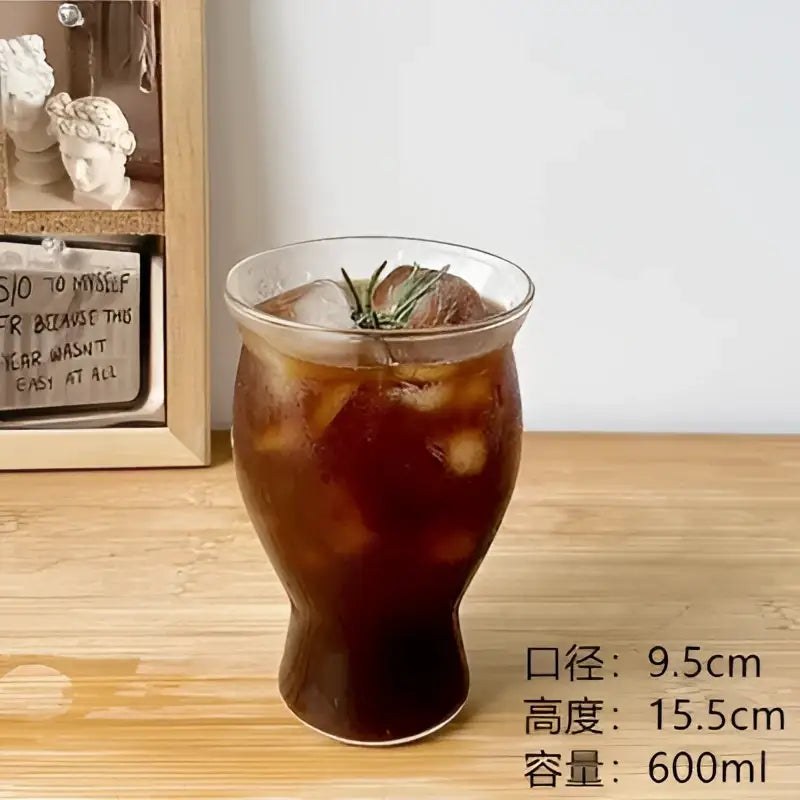 Clear Hammered Glass Tumbler