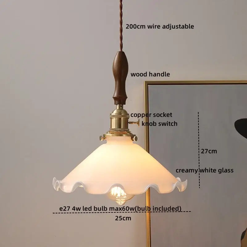 Gray Glass Pendant Lamp