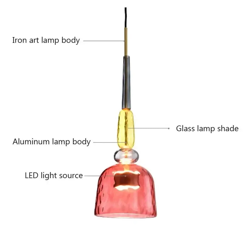 Candy Glass Chandelier Light