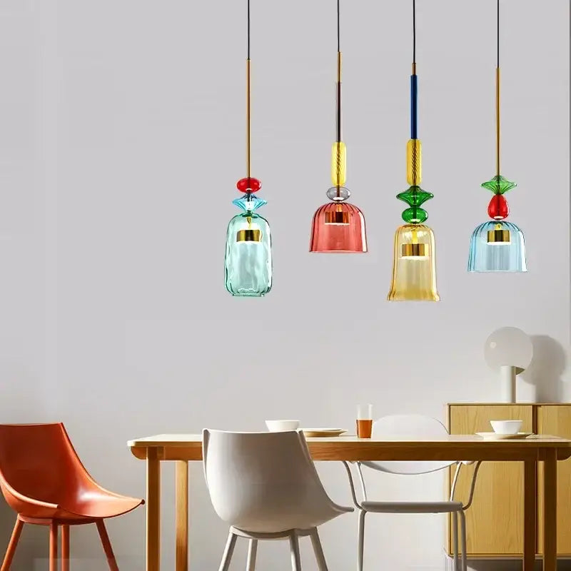 Candy Glass Chandelier Light
