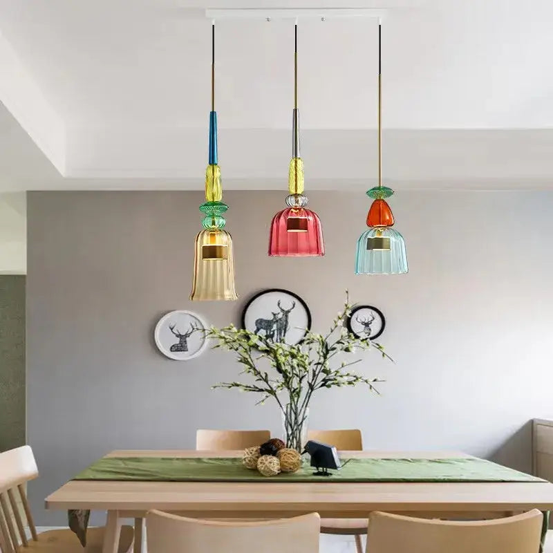 Candy Glass Chandelier Light