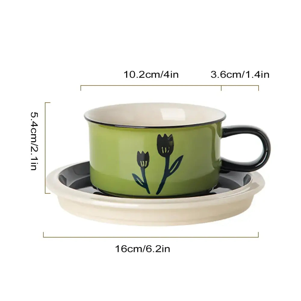 Leaf Ceramic Espresso Set